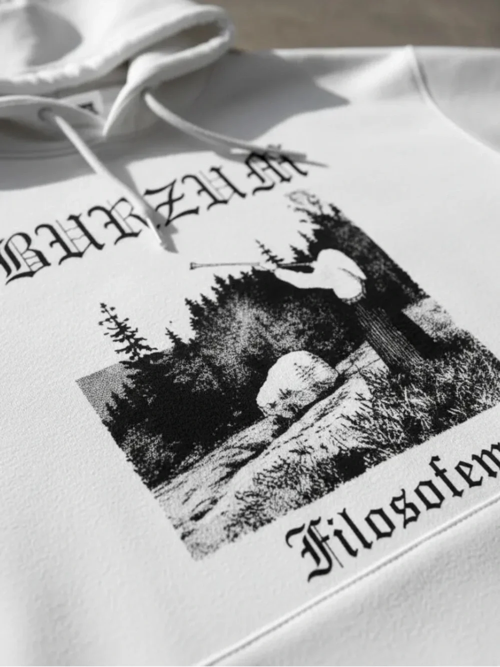 Black Metal Burzum Ambient Hoodies Cotton Streetwear Hooded Pullover Sz S-3XL